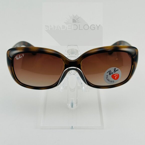 NEW Ray-Ban Jackie Ohh Tortoise Brown Frame Gradient Polarized Lens RB4101 58-17 - Picture 2 of 6